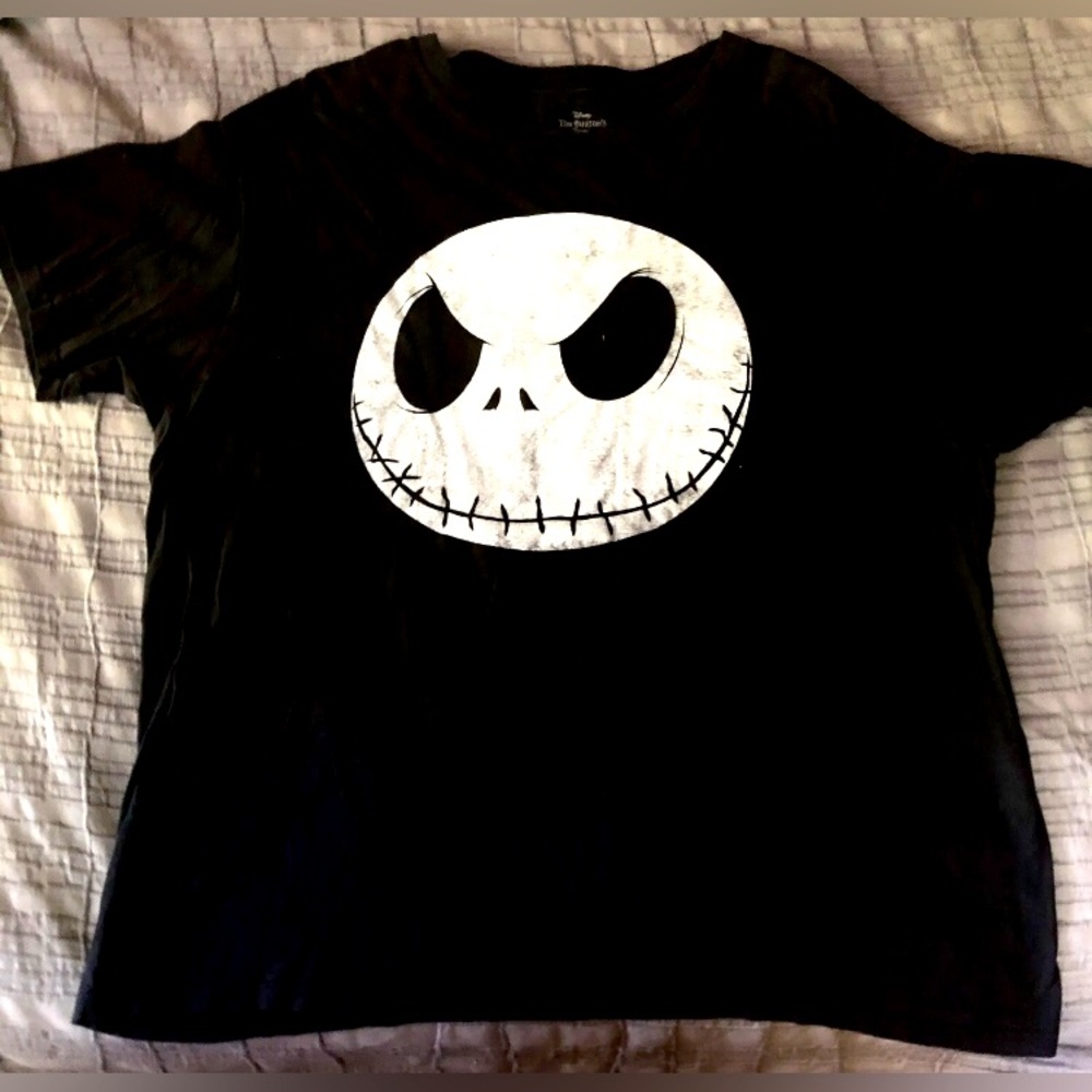 Jack Skellington Tshirt Mens sz XL Disney Nightmare Before Christmas GOTH NEW